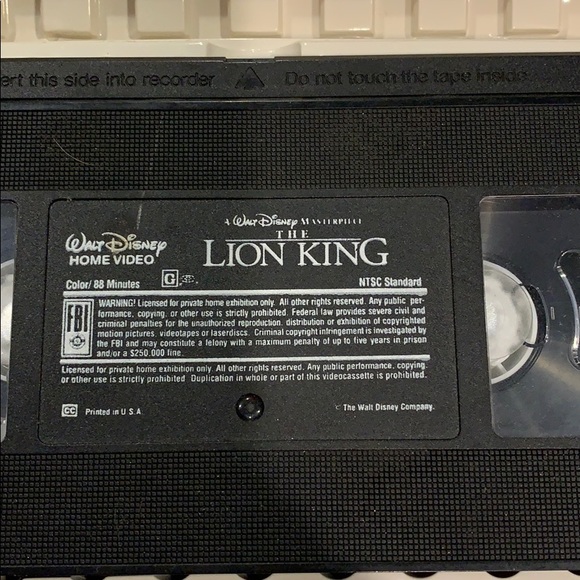 VHS Lion King MASTERPIECE COLLECTION - Picture 3 of 3